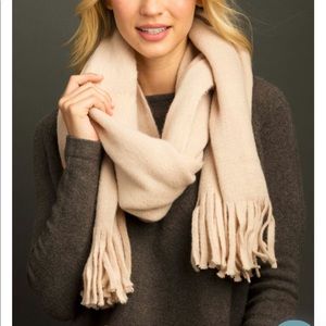 🆕 Lemon Fringe Blanket Scarf in Buff